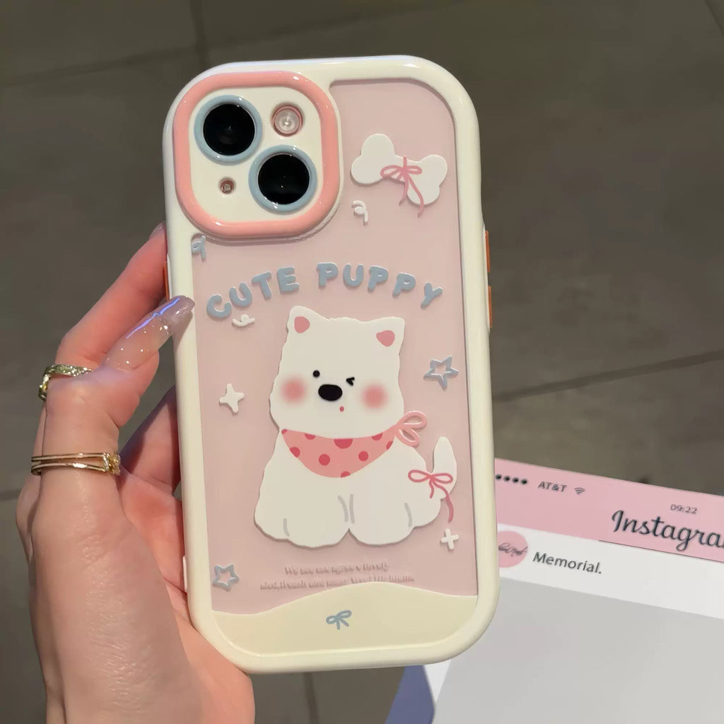 Tilted Head West Highland Puppy Phone Case