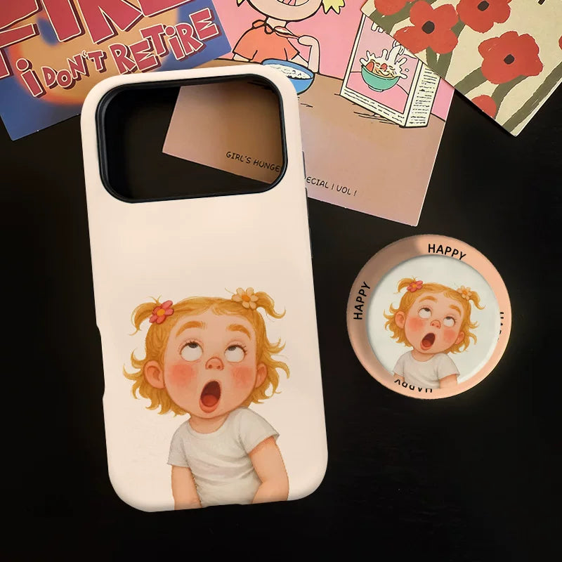 Quirky girl's iPhone 17 Pro Max phone case