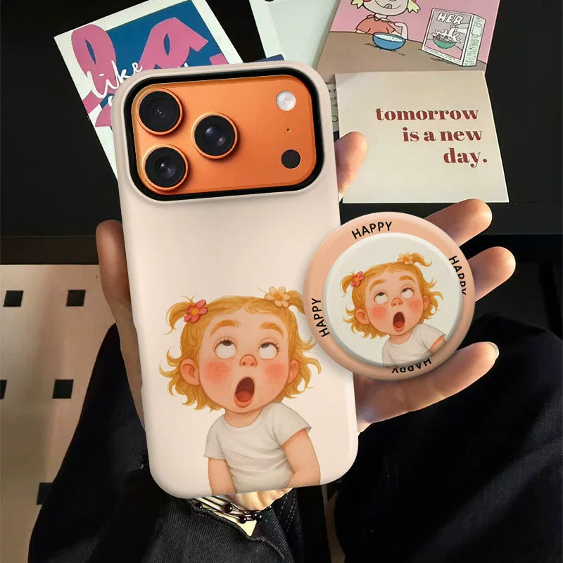 Quirky girl's iPhone 17 Pro Max phone case