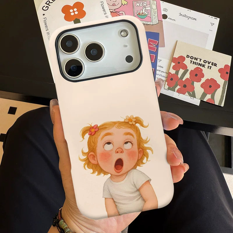 Quirky girl's iPhone 17 Pro Max phone case