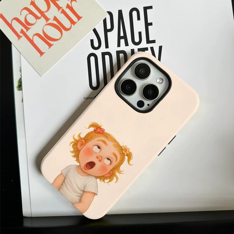 Quirky girl's iPhone 17 Pro Max phone case