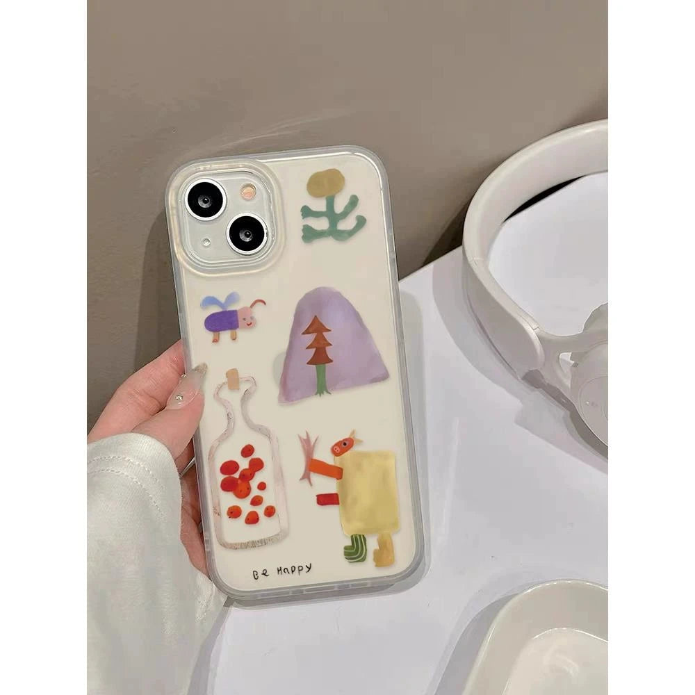 Fun Graffiti Forest iPhone 17 Case